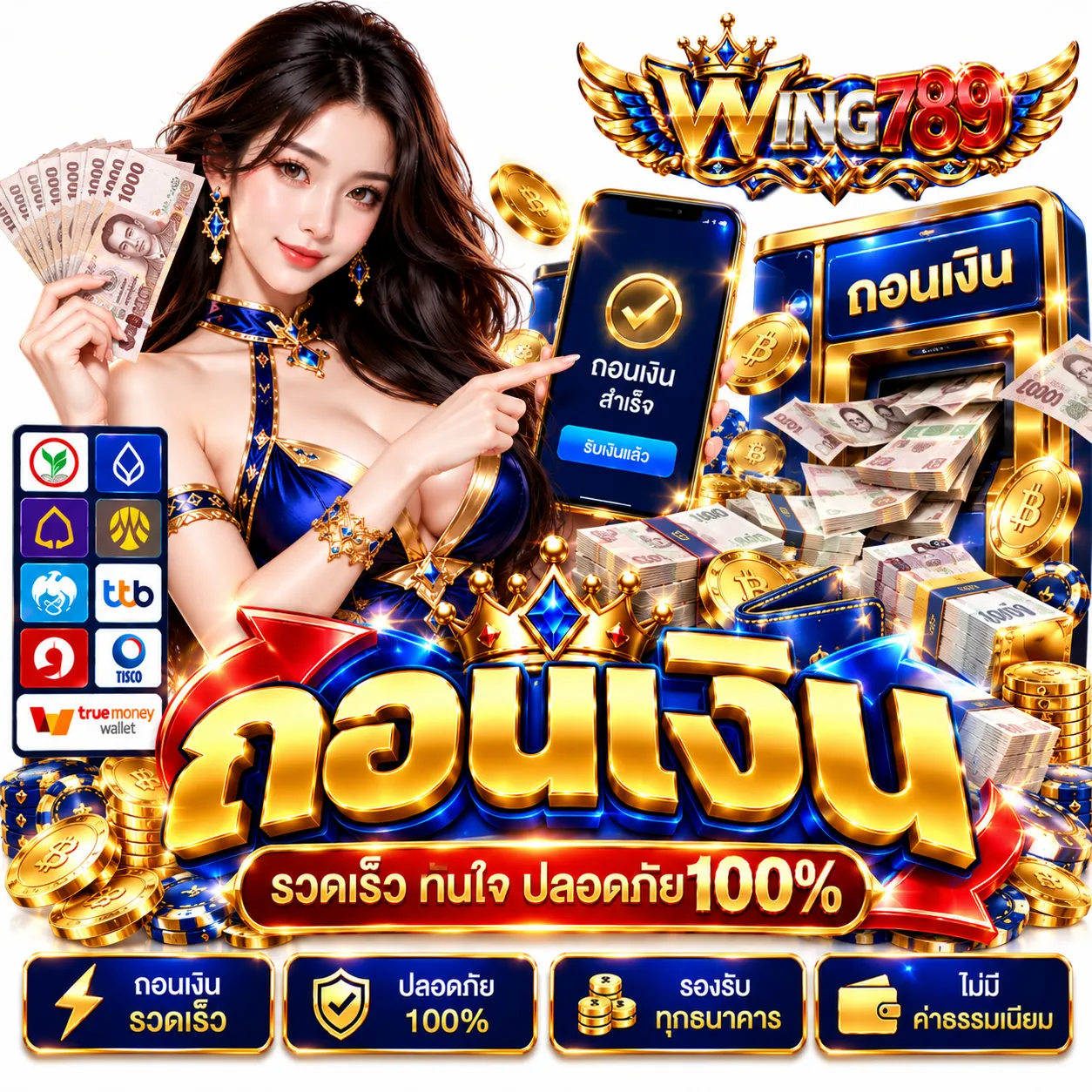 ฝาก ถอน อัตโนมัติ 24 ชั่วโมง 2 วินาทีก็เล่นได้ ไม่ต้องแจ้ง